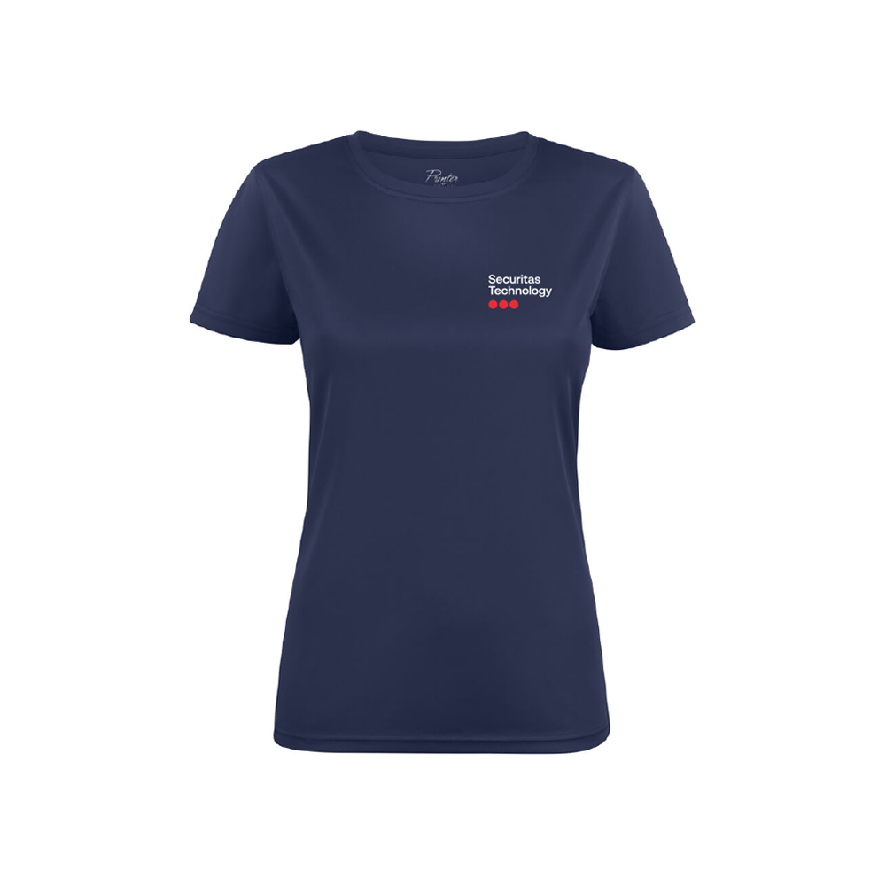Printer Run active Lady T-shirt Navy